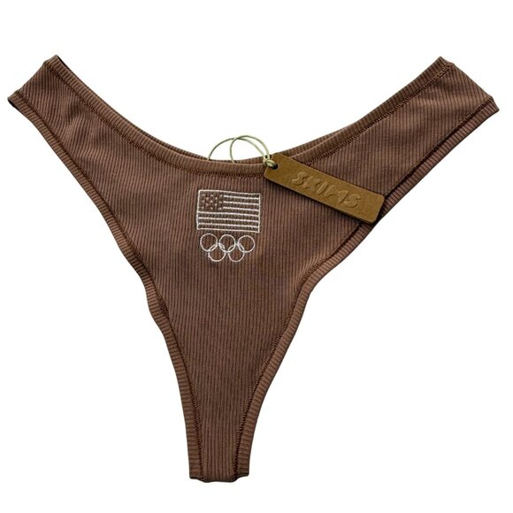 SKIMS Soft Lounge Rib Tank + Thong Team USA Sienna Small - Picture 3 of 14